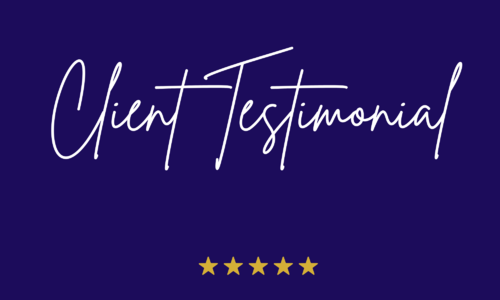 Latest Client Testimonial!