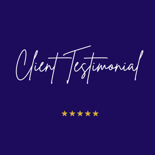 Latest Client Testimonial!