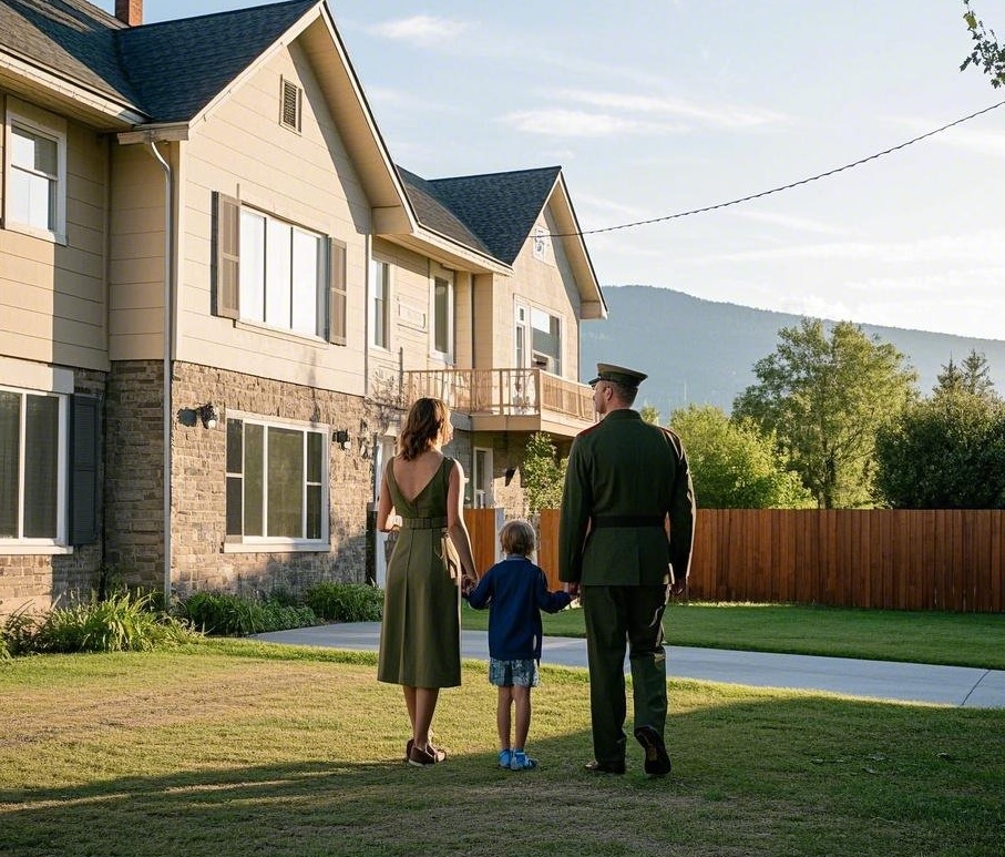 a military family, finding the perfect home in a new city