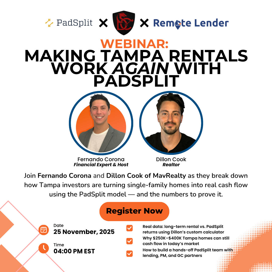 Webinar details for making tampa rentals work again