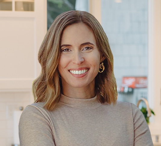 a photo of whitney pappas in a kitchen
