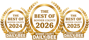 3 badges of best real estate agent in bonner county