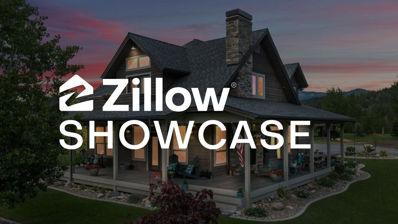 a photo of a home in Sandpoint idaho with zillow showcase text