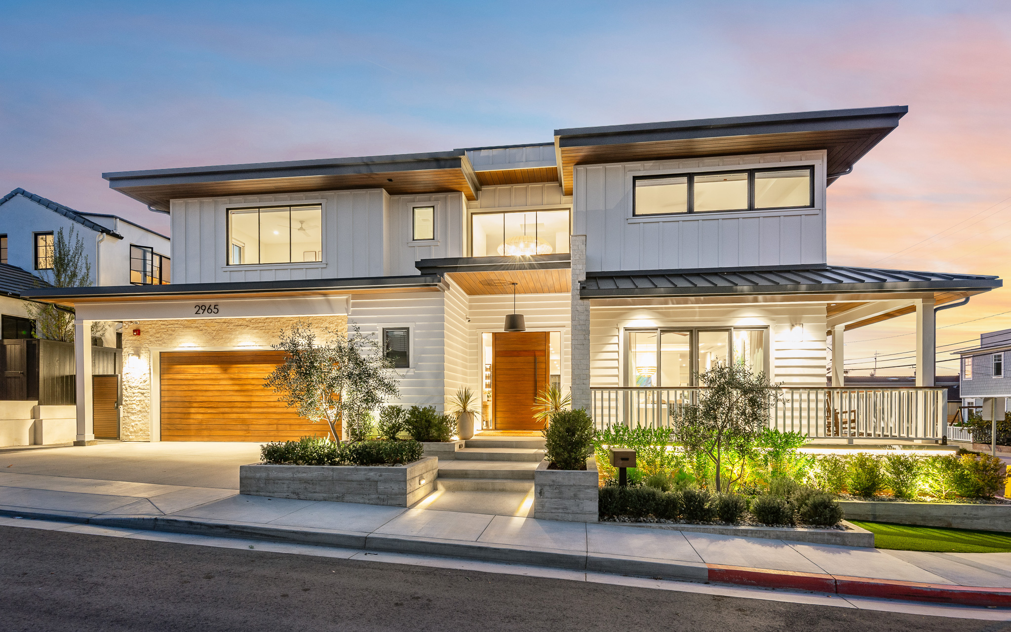 Estate exterior — twilight