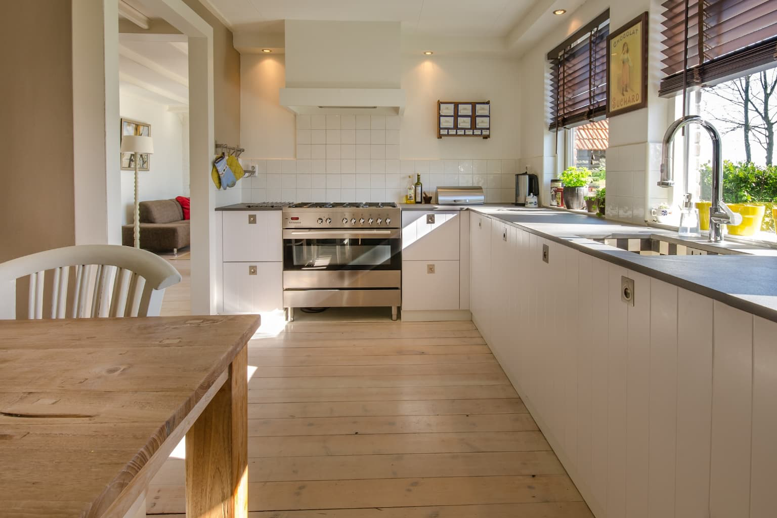 Tidy living space ready for a house showing