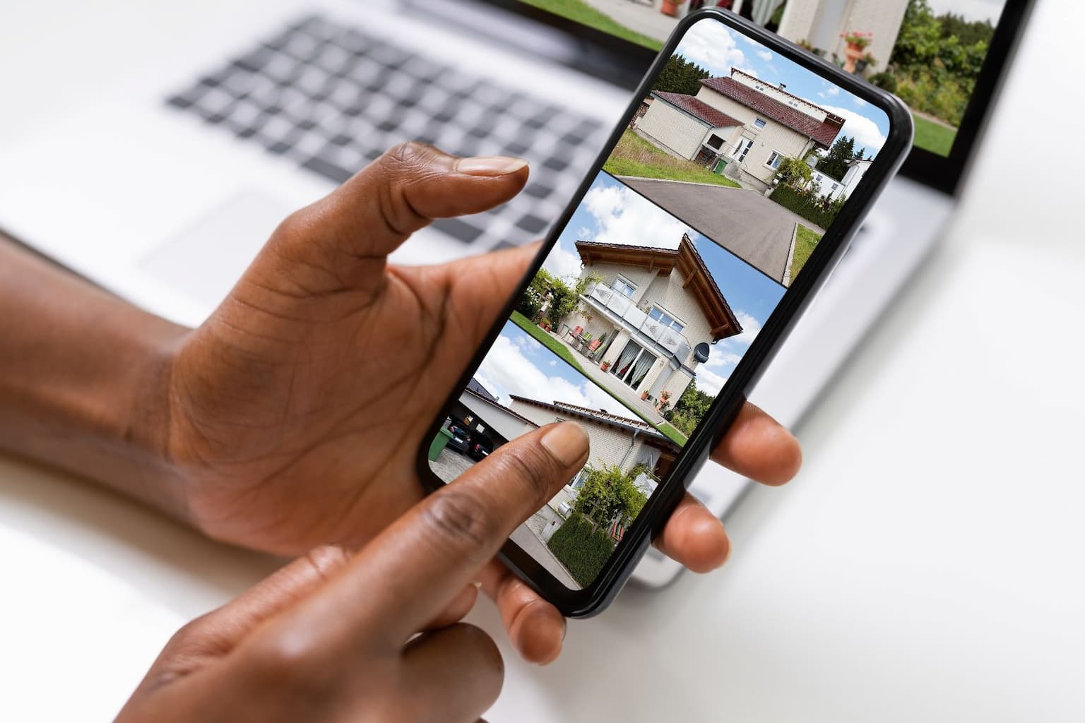 Social media posts advertising a house for sale