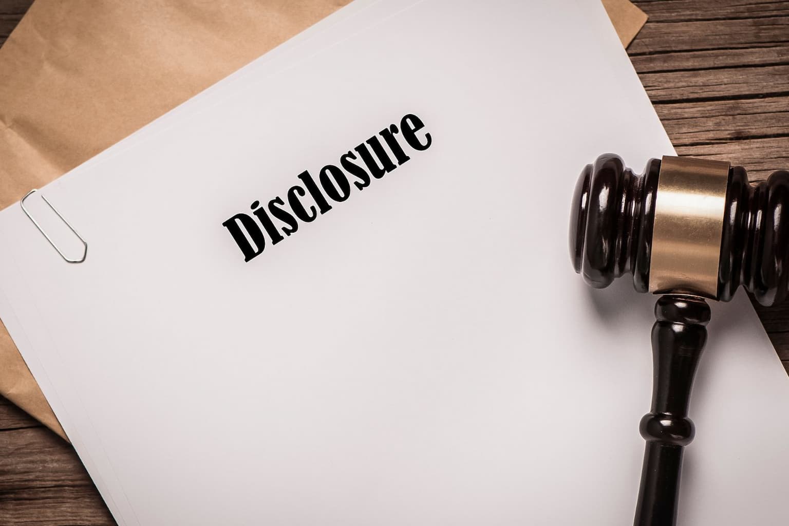 A home disclosure paperwork