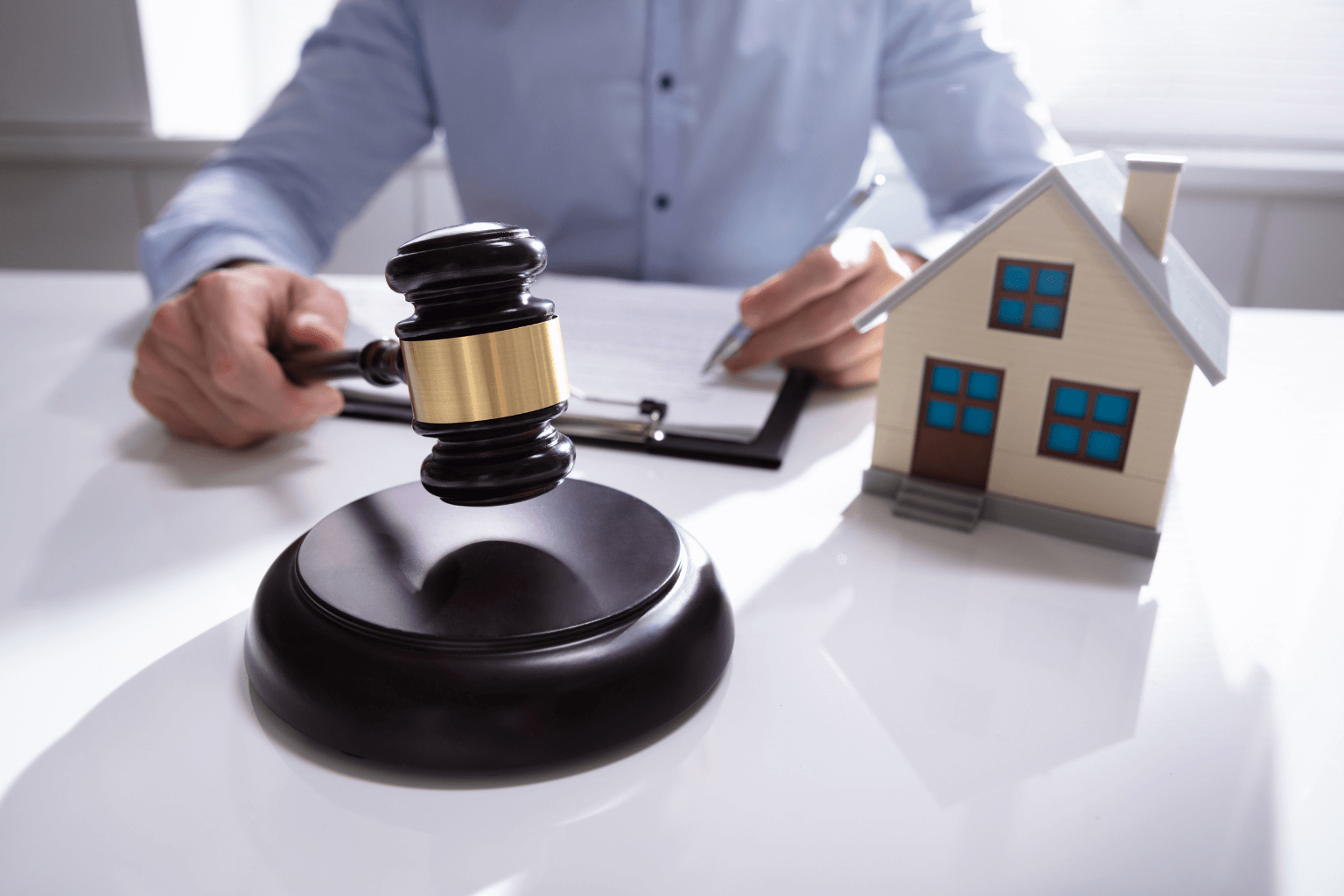 Probate house sale court approval process with paperwork and judge