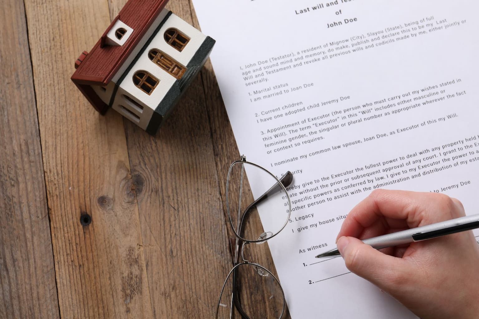 document of title transfers during probate