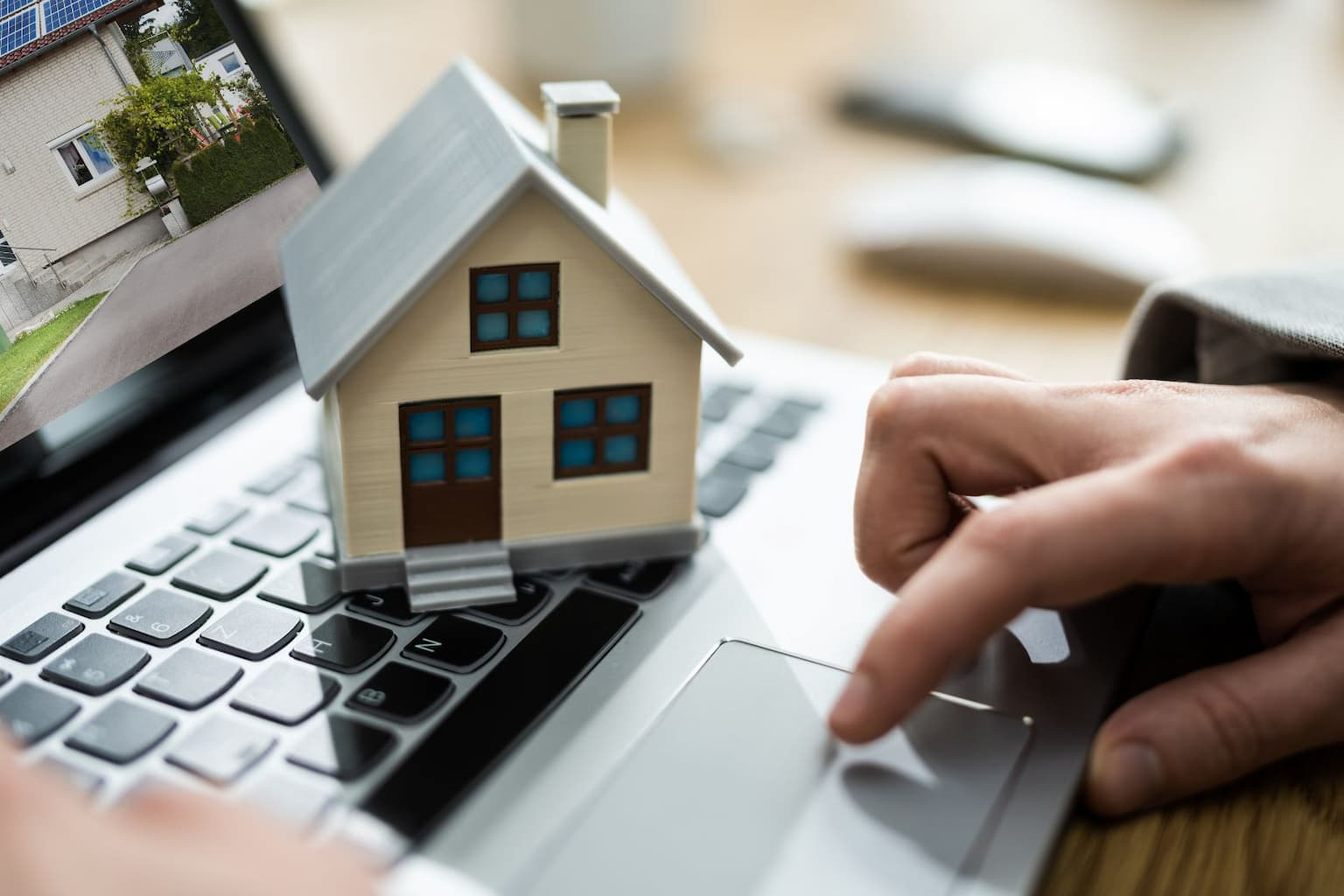 Real estate investor analyzing property.