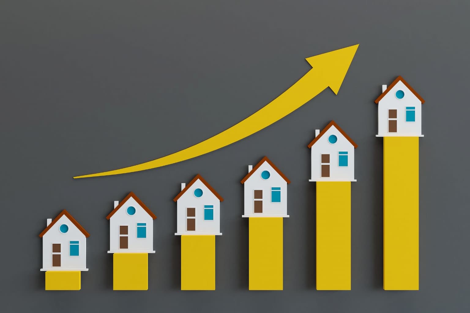 Chart showing real estate market trends