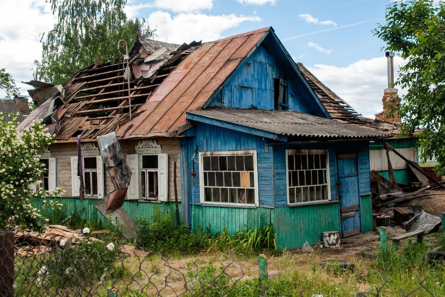 a rundown property