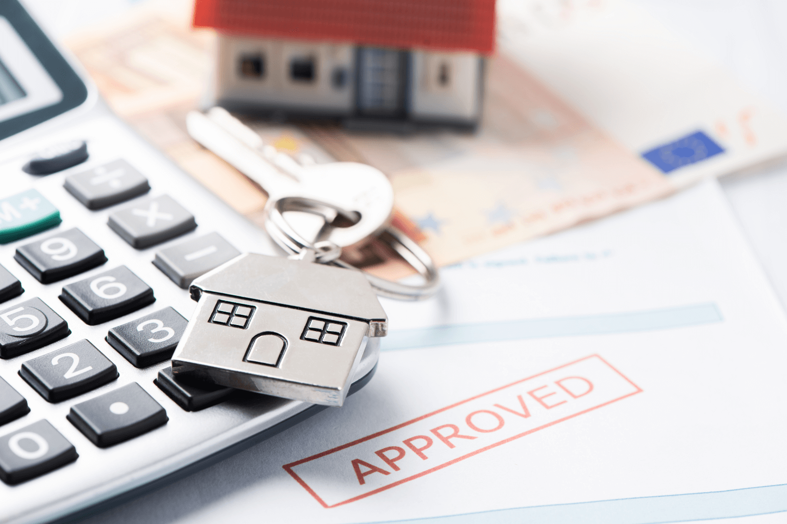 Paperwork and house keys representing probate process in real estate