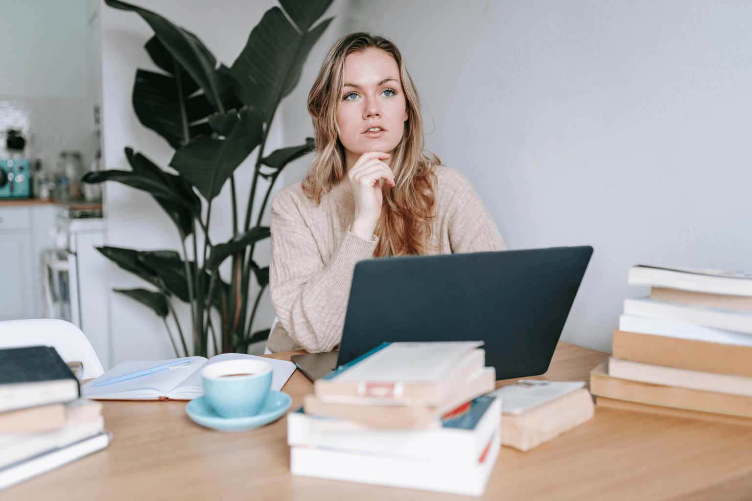 Person choosing between selling a home or buying out a spouse