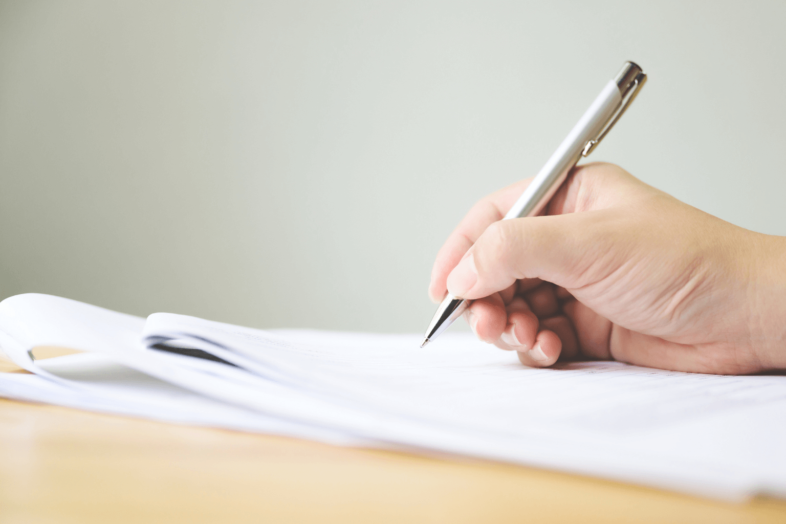 Signing a California asbestos disclosure form