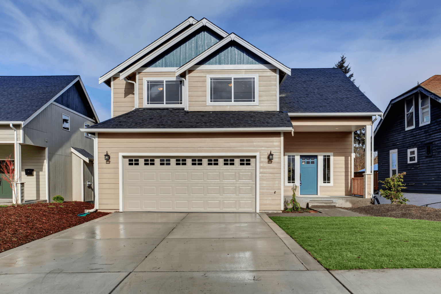 Exterior of a house being sold during a divorce settlement