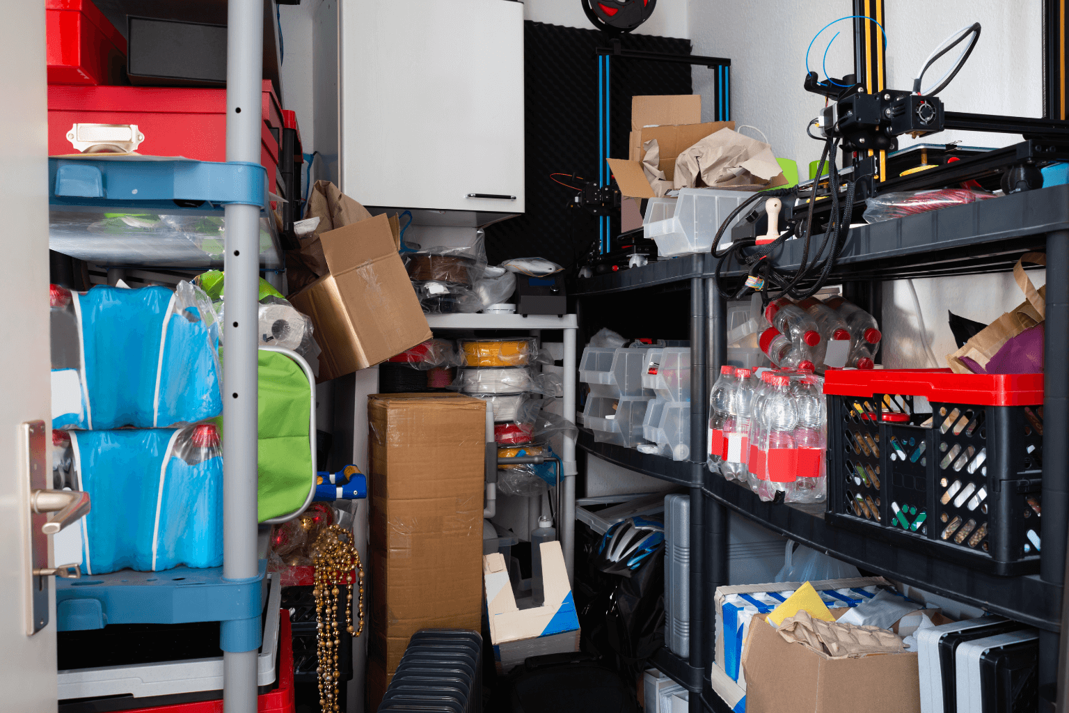 a cluttered hoarder house ready to be sold