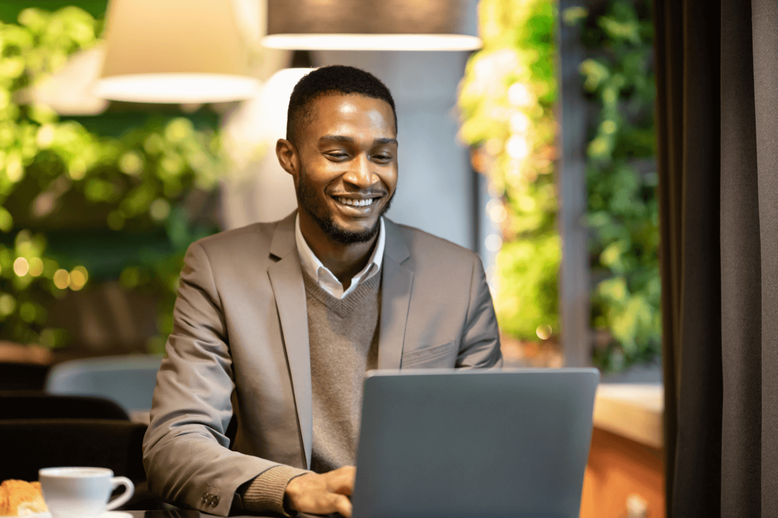 Agent preparing marketing materials for a property