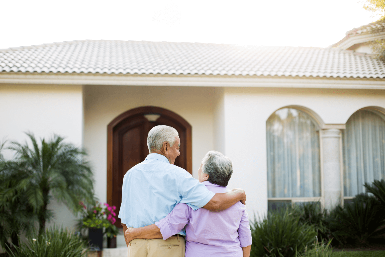 Elderly person thinking about selling their home