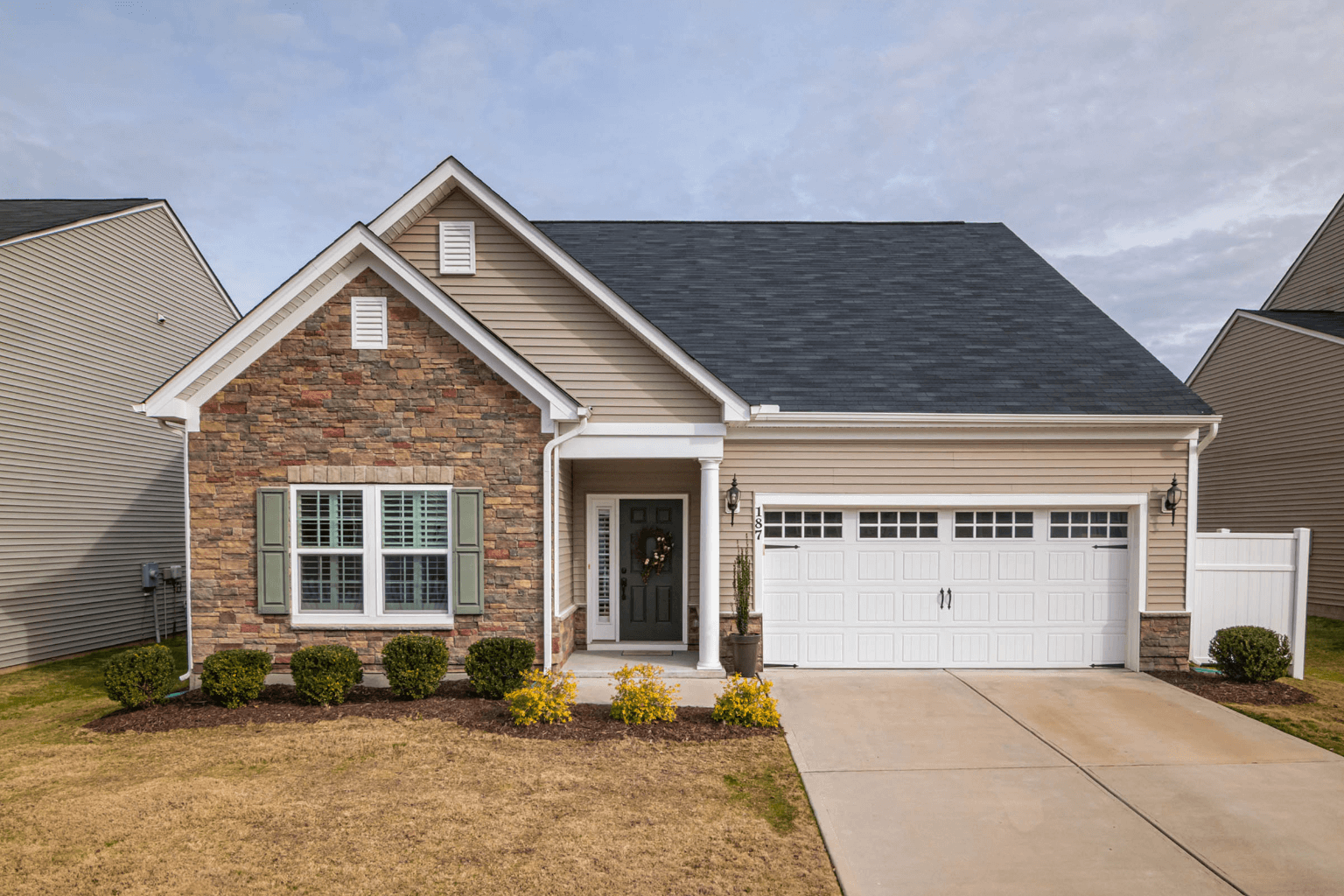 Vacant house for sale with a yard