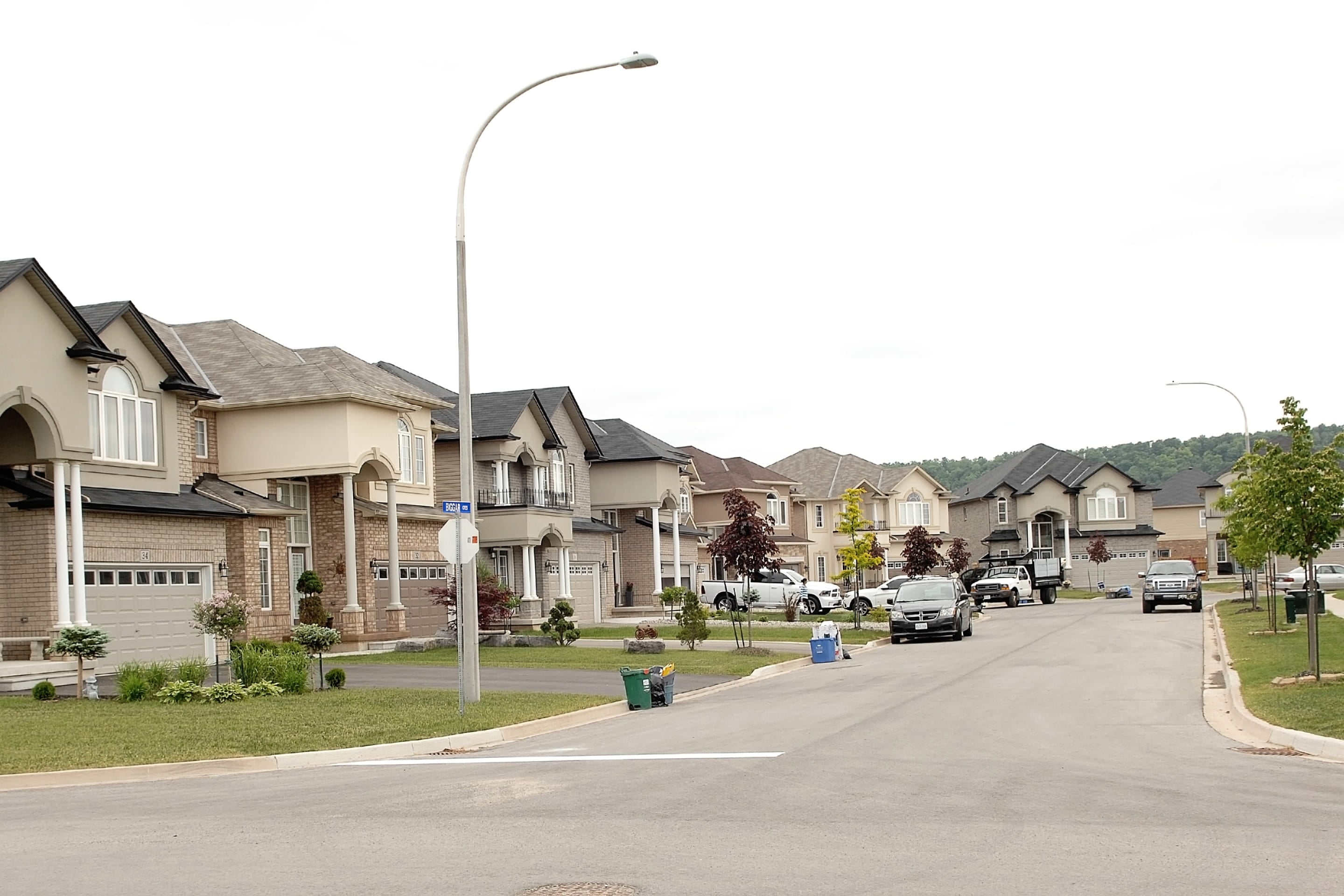 Residential neighborhood with multiple homes