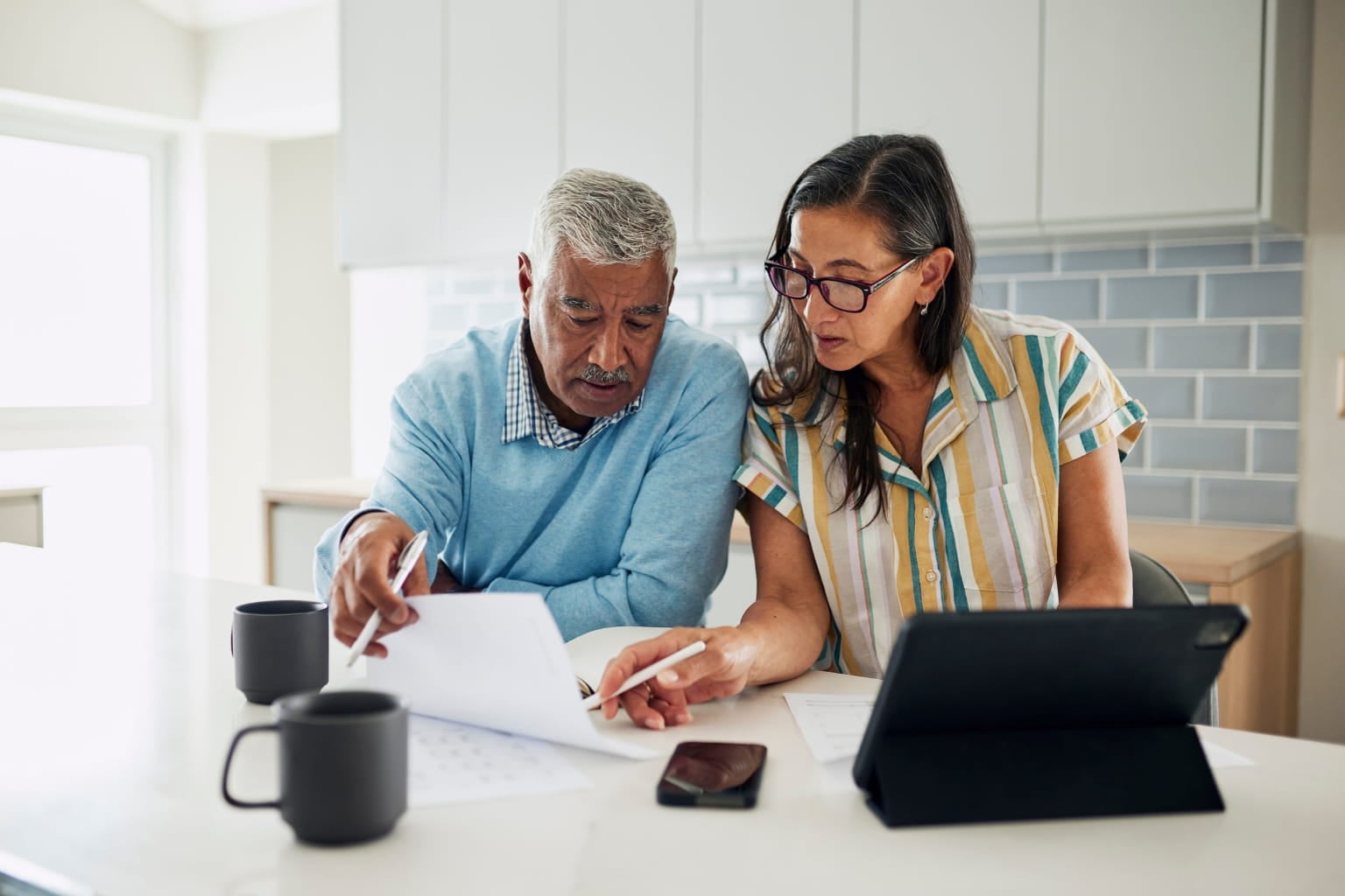 homeowner reviewing documents
