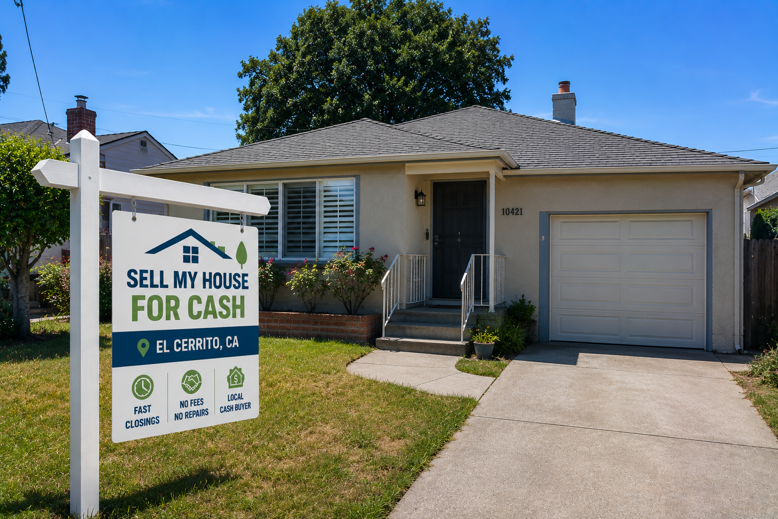 Sell My House For Cash El Cerrito CA local cash home buyer helping homeowners sell houses fast in El Cerrito California