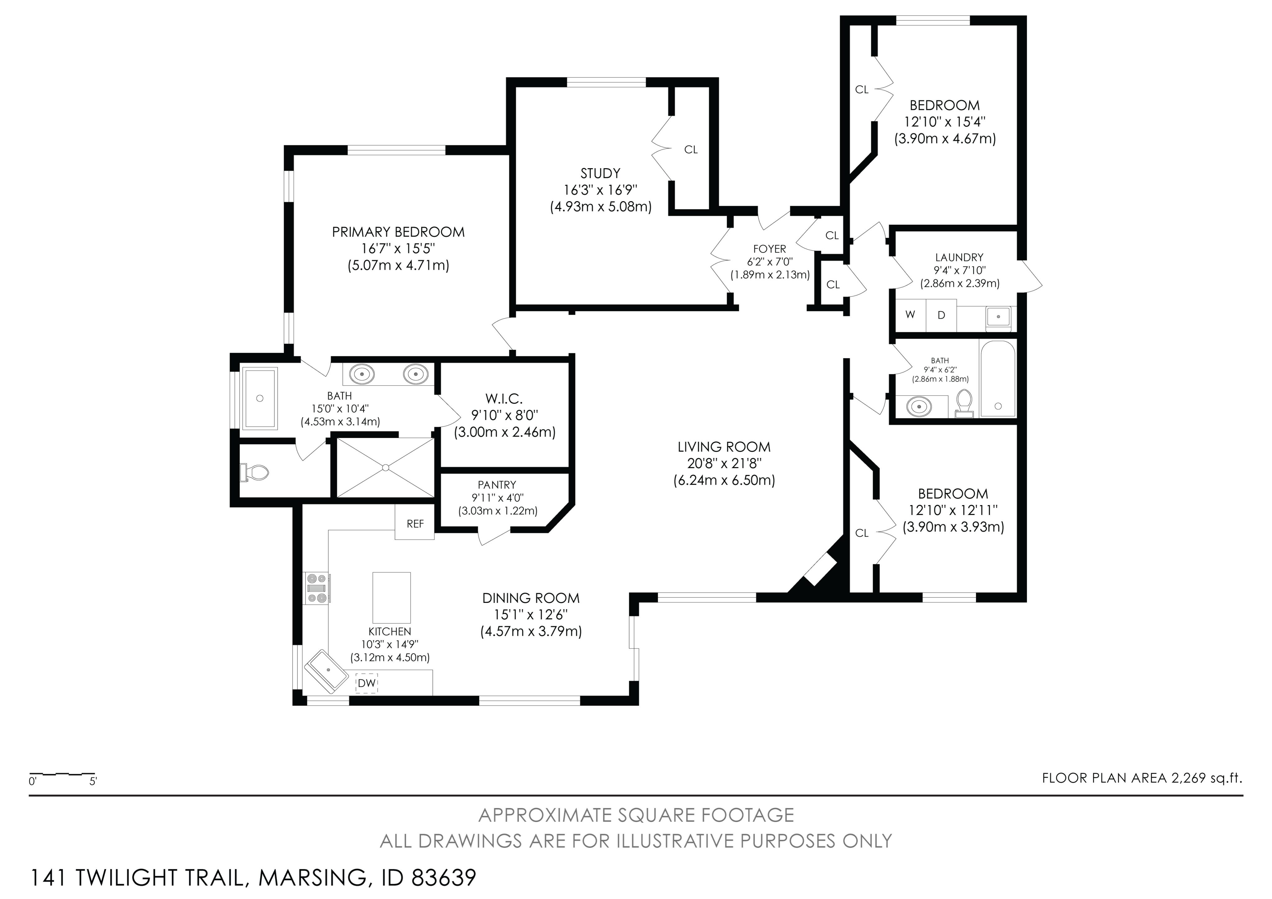 141 Twilight Trail, Marsing, ID 83639 floor plan