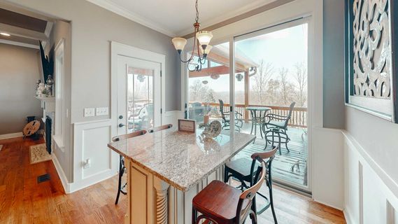 Stunning breakfast nook in a recently sold home in Cleveland, TN from Cleveland Chattanooga Homes