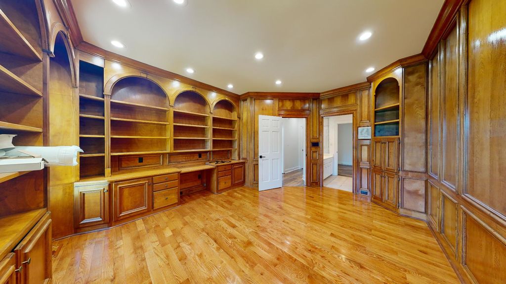 Uncluttered living room in a home sold as-is