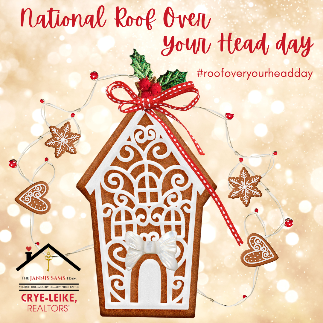 Roof Over Your Head Gingerbread House with beautiful cookie