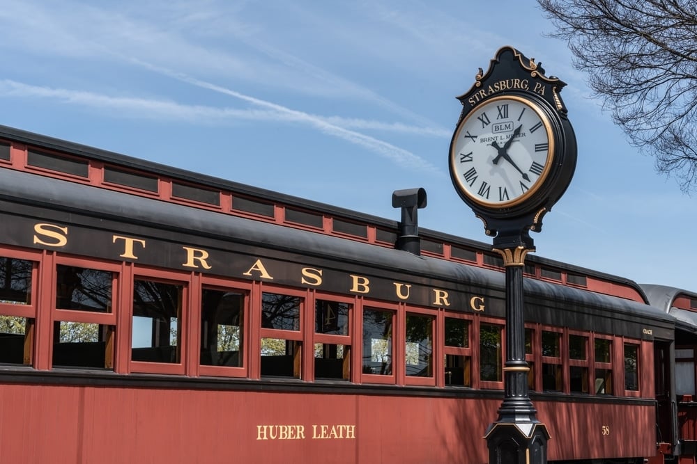 Strasburg,,Pa,,Usa,-,April,20,2022:,Train,Strasburg,Rail,Road