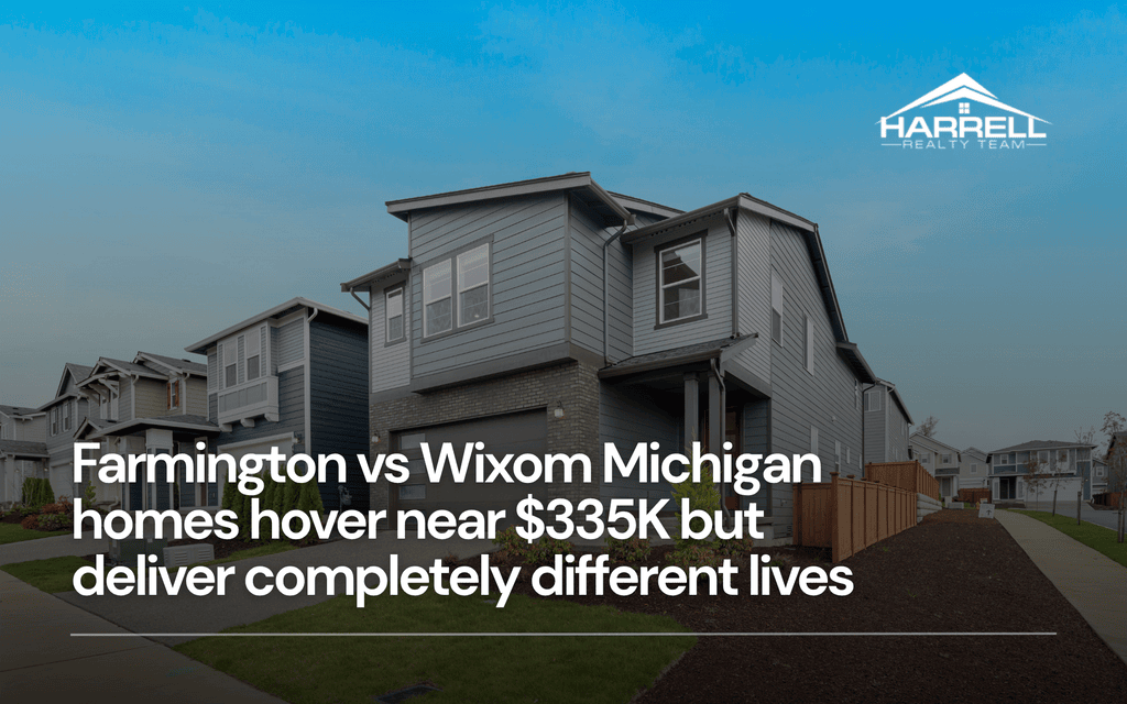 Farmington vs Wixom Michigan homes hover near $335K but deliver completely different lives