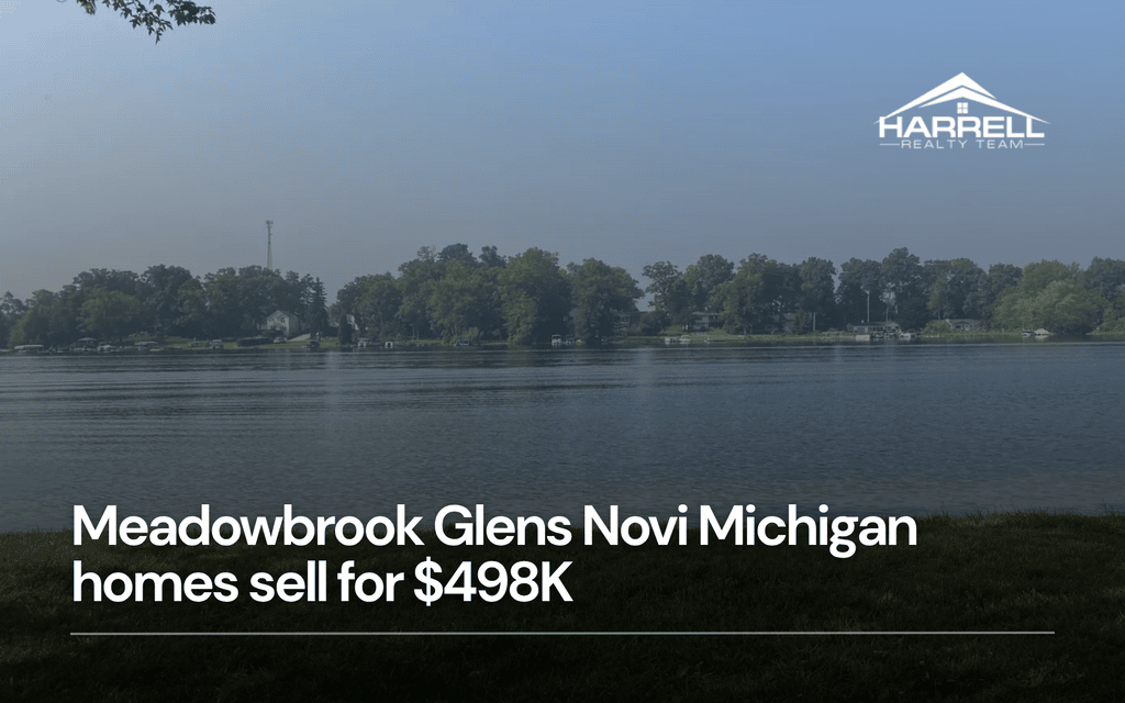 Meadowbrook Glens Novi Michigan homes sell for $498K