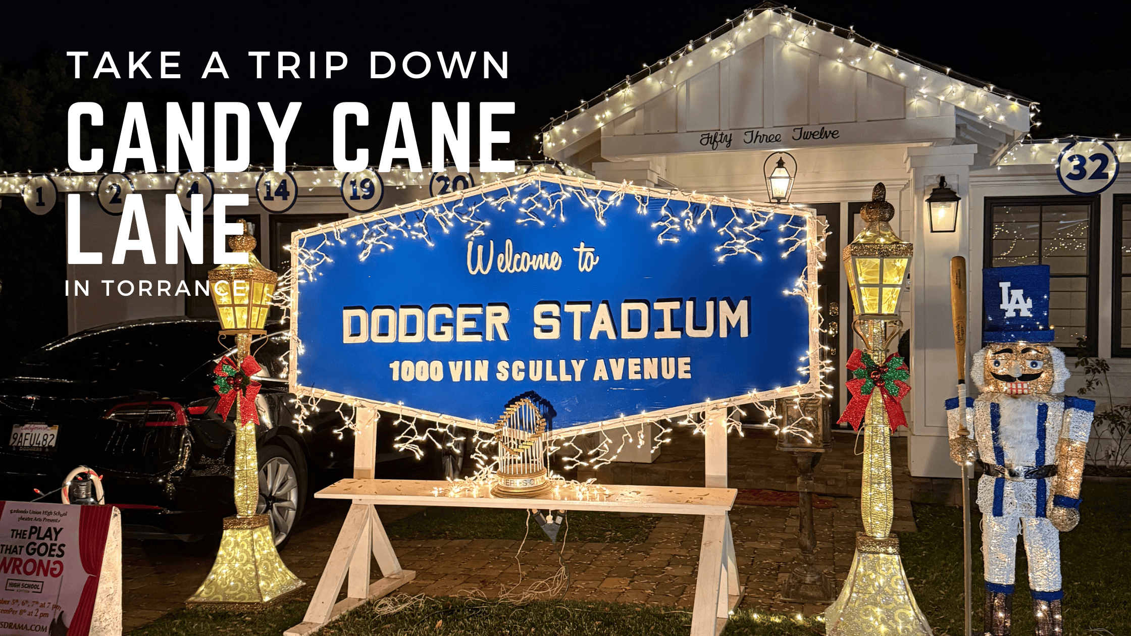 Dodgers at Candy Cane Lane in Torrance