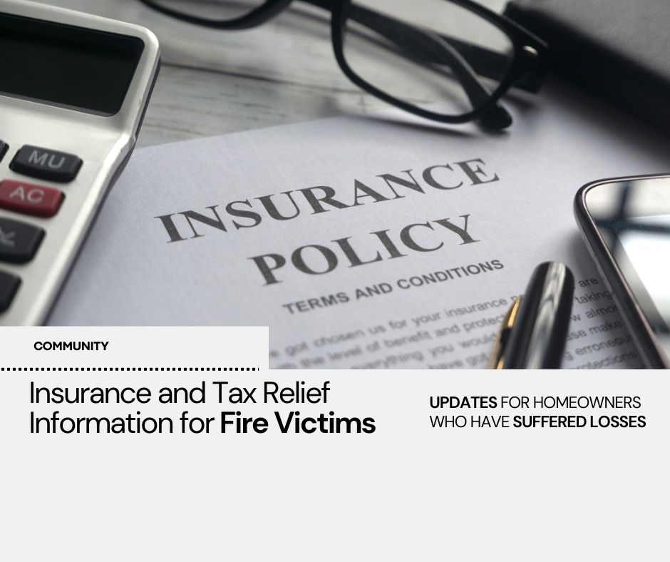 Tax and Insurance Info for Los Angeles Fire Victims