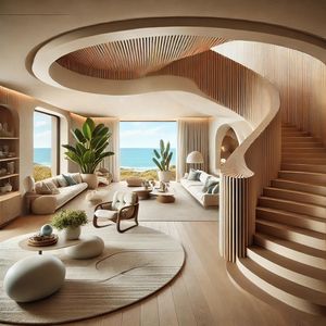 Curved lines in a luxury home