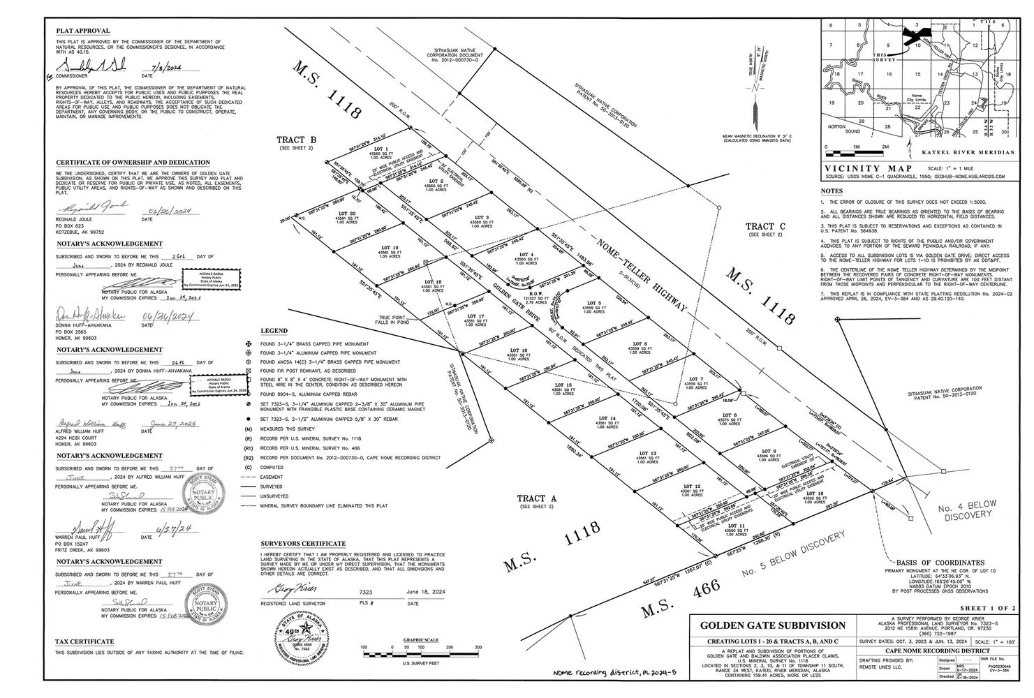 Plat map Golden Gate2