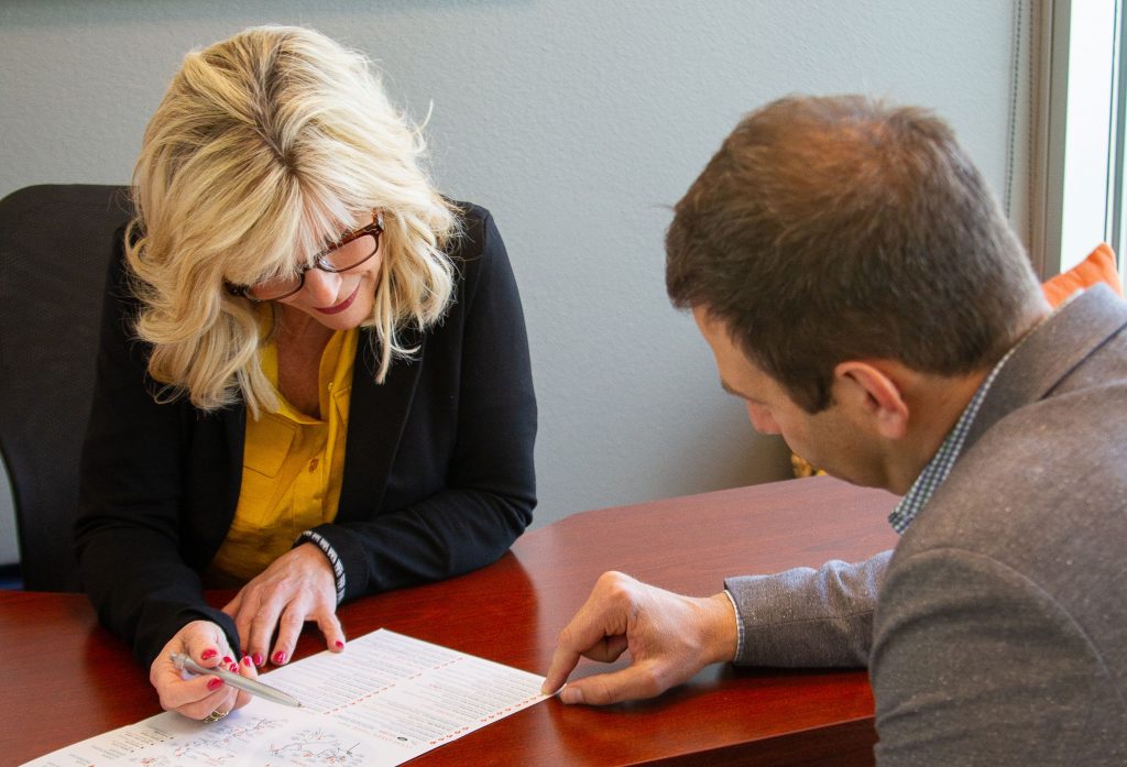 Julie Kozich with Tyler St Pierre at Chase International Reno