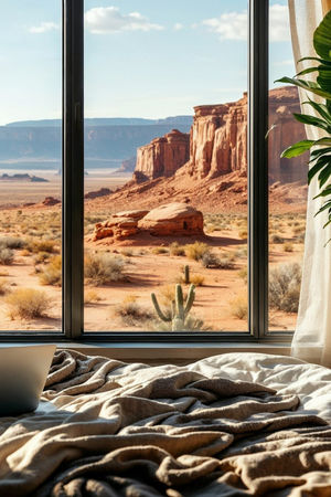 Serene Bedroom with Desert View (1) (1)