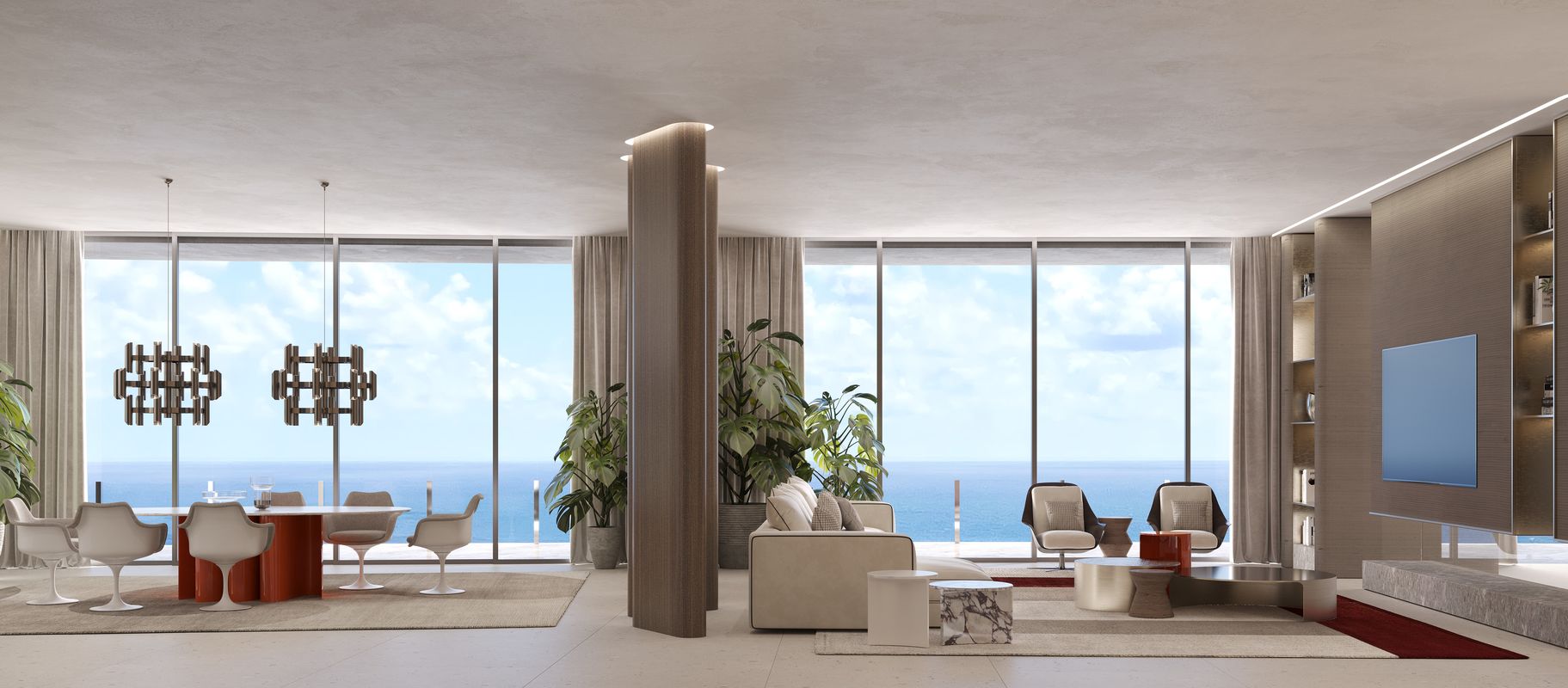 Penthouse living-Dining Room