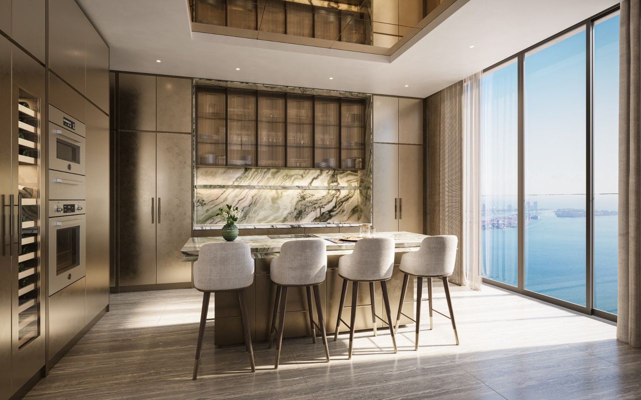 888 Brickell, Dolce&Gabbana, Kitchen, Green, JDS Development Group