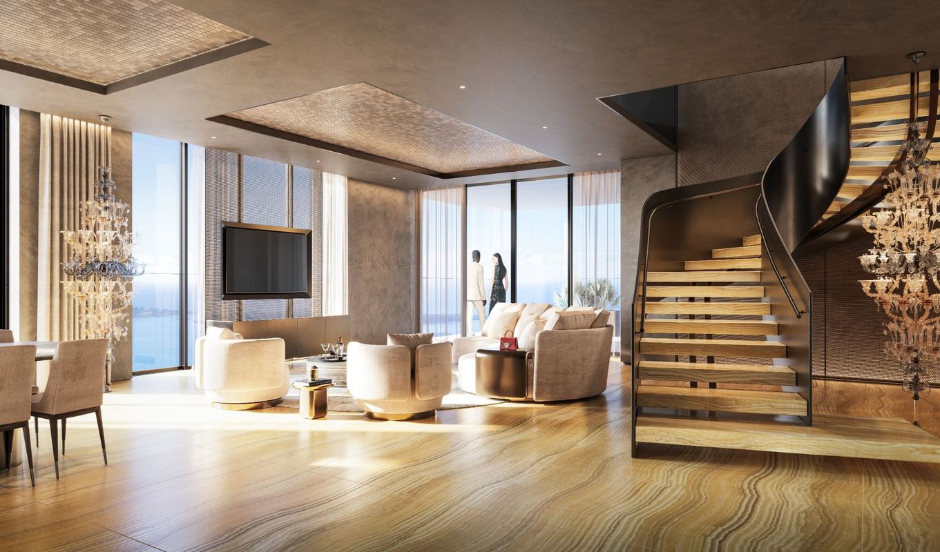 888 Brickell, Dolce&Gabbana, Miami, Living Gold, JDS Development Group, by LL&Co