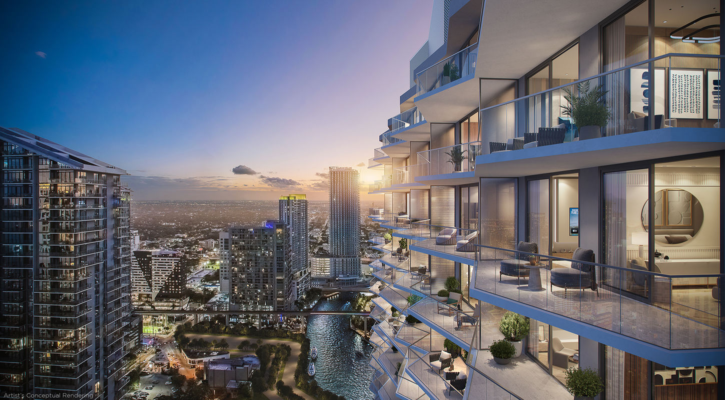VICEROY-BRICKELL_South-Facade-SW-View-at-Dusk