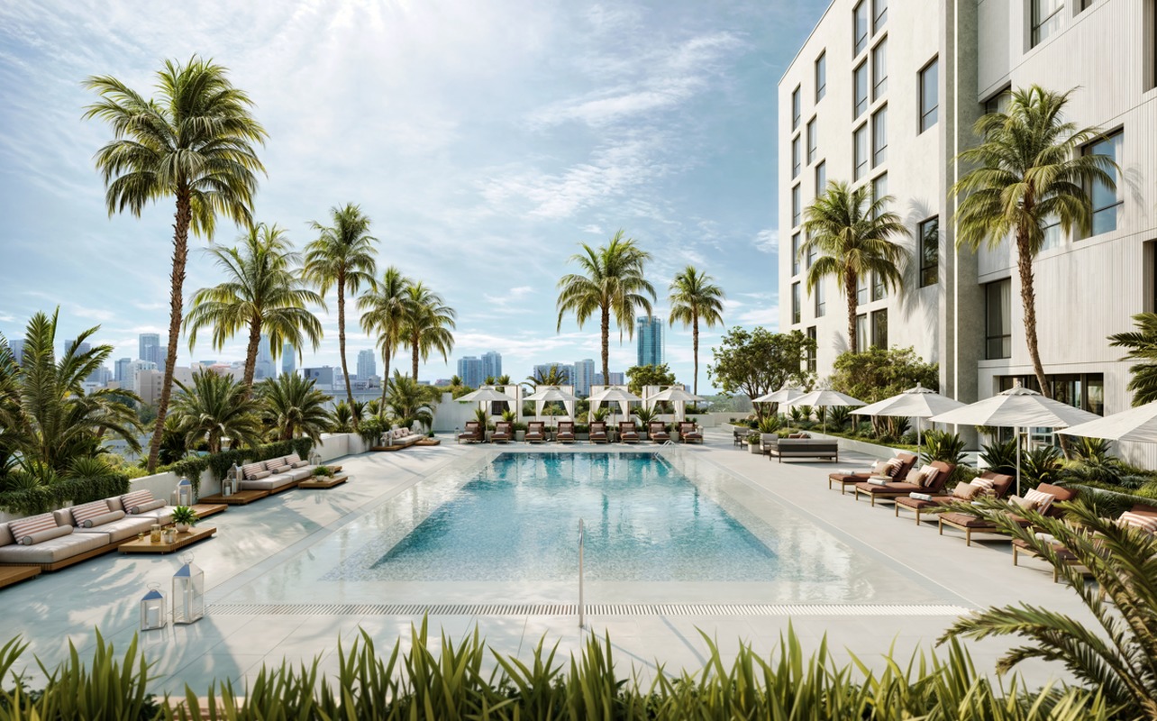 Atelier Residences Miami_Pool Front View_02