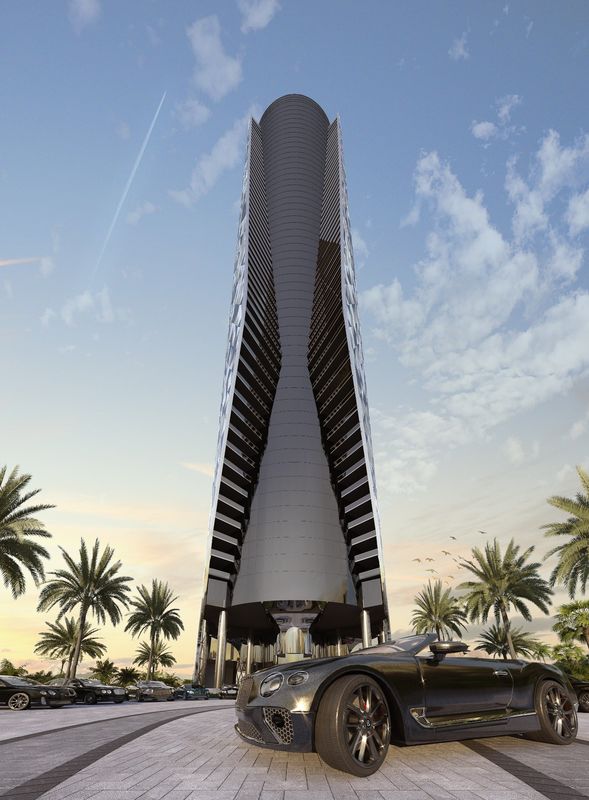 Dezer-Bentley Residences Miami_Tower-01-FrontView