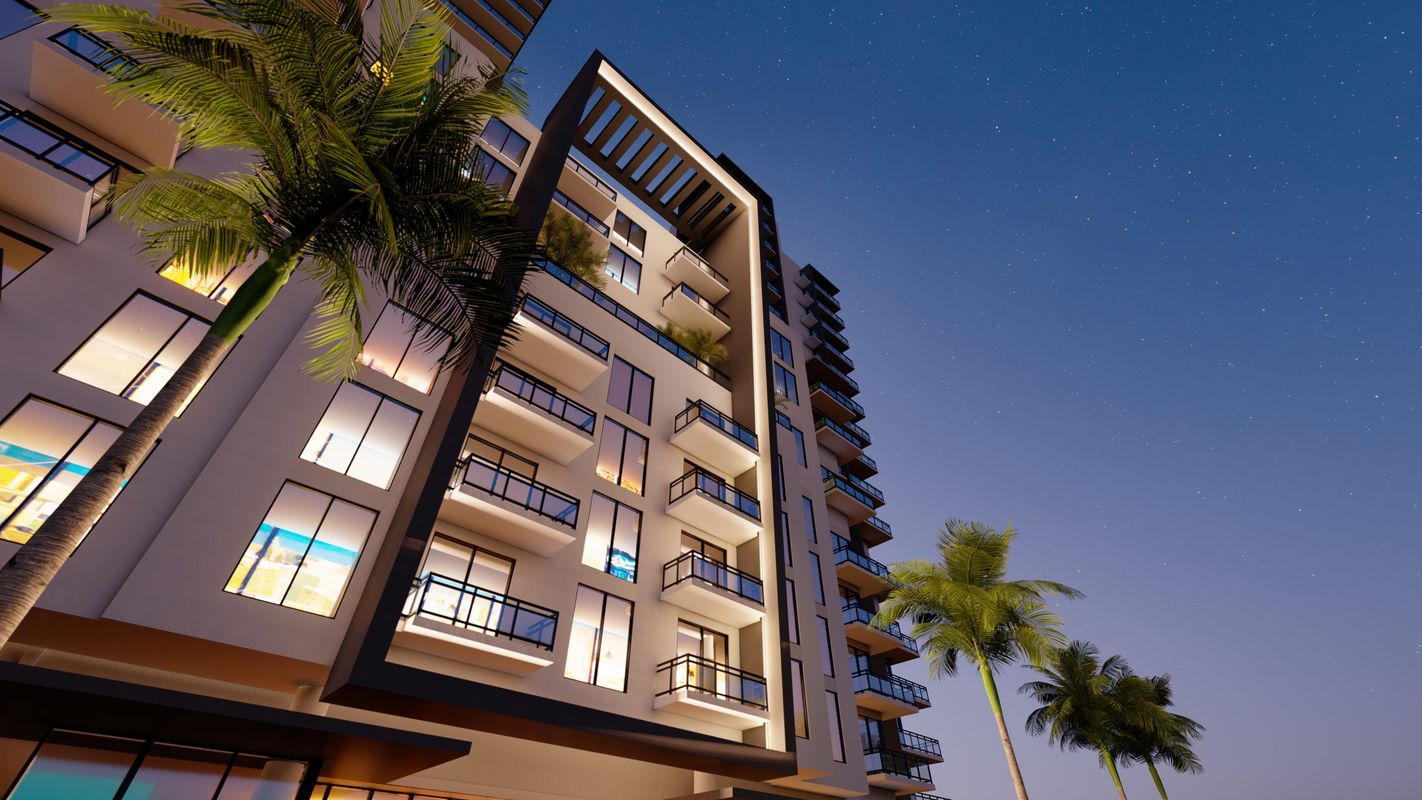 Rendering 22 – Building Exterior (Night - No Logo) 1-min