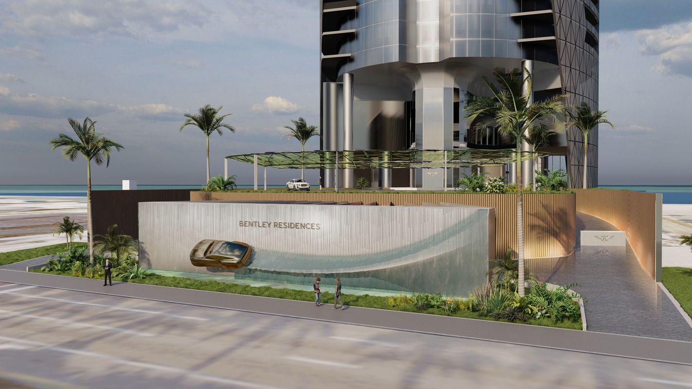 View 01 - Main Entrance - Final2_Bentley Residences Miami