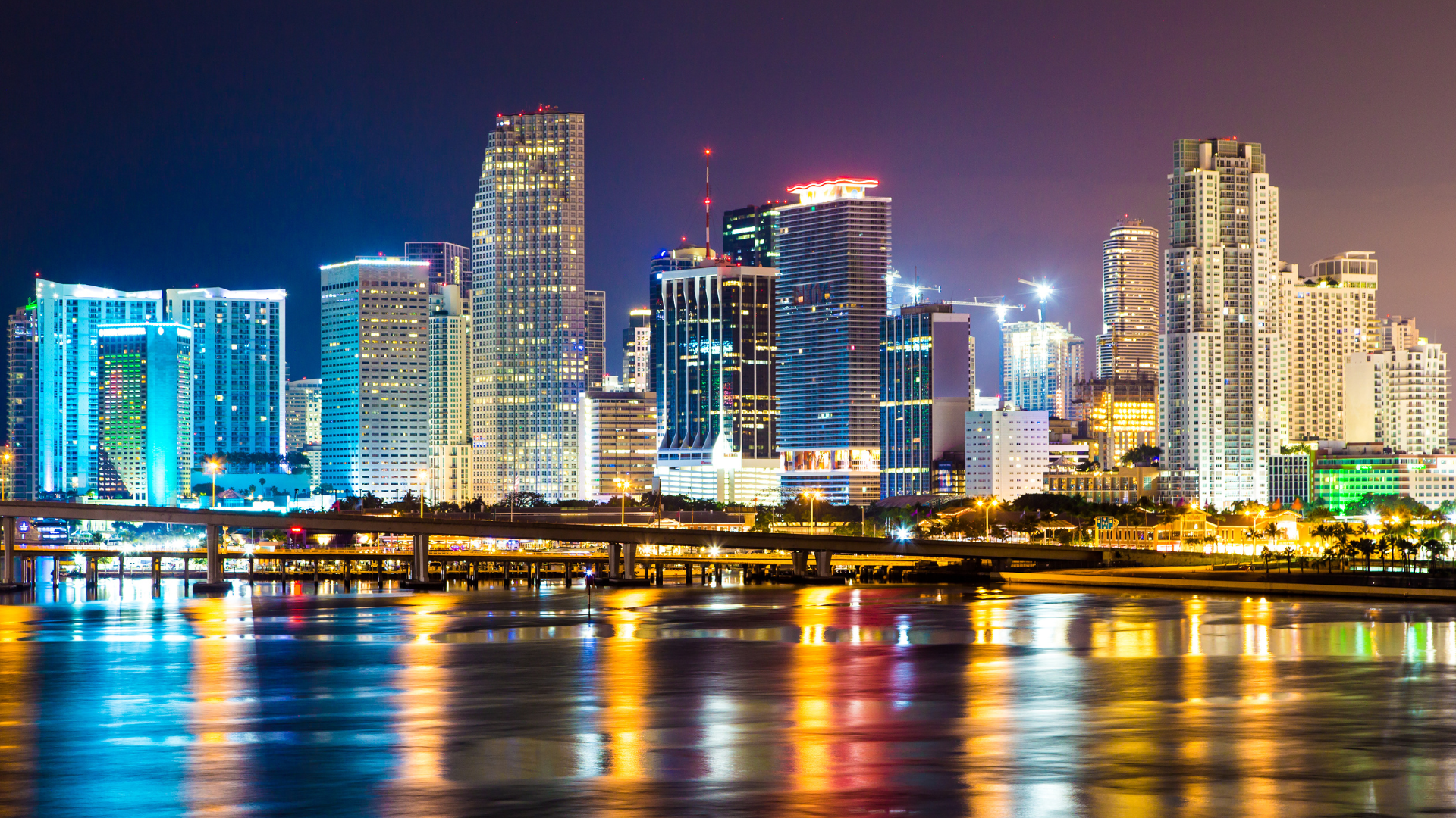 Miami at night