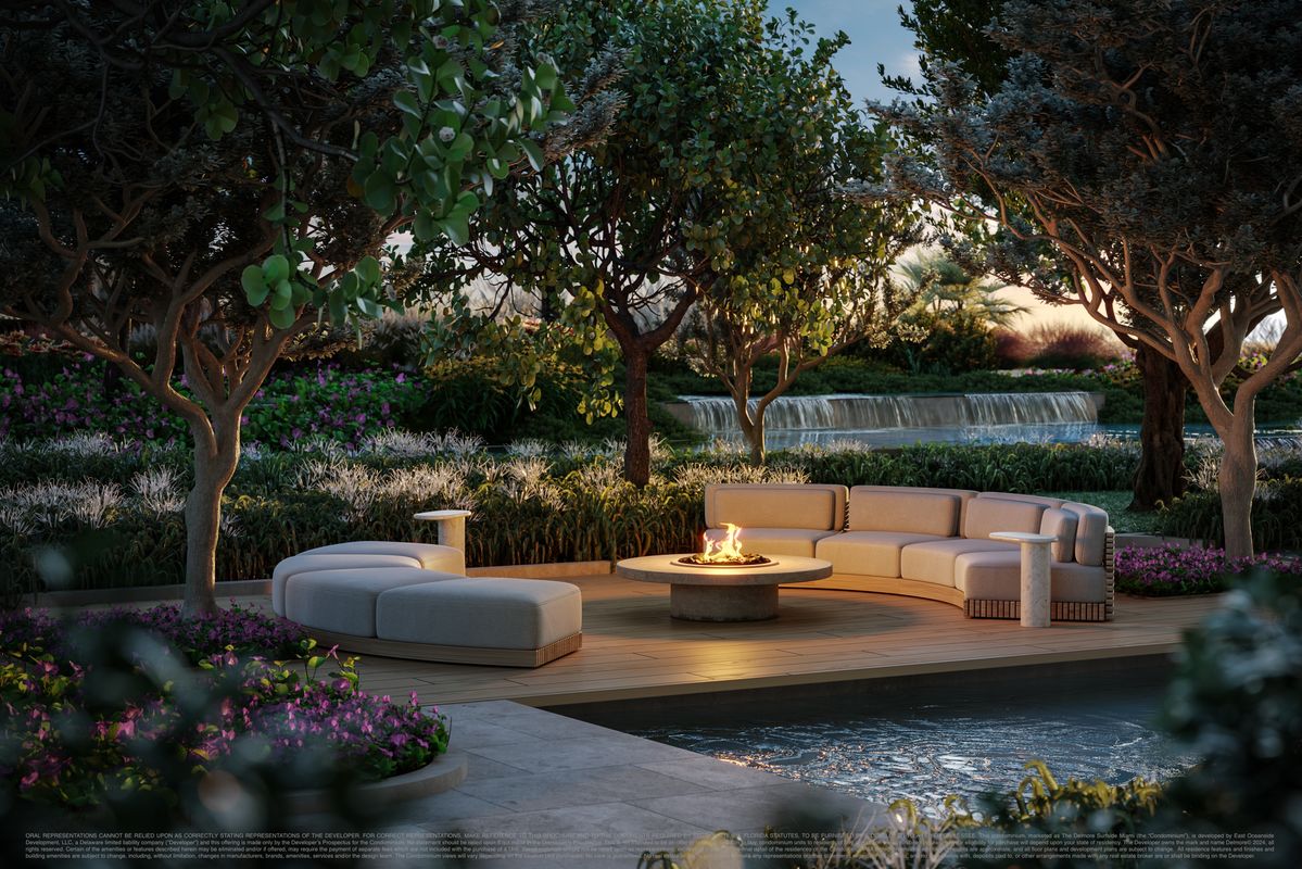 09_The Delmore_Meditation Garden_Close Up_Disclaimer